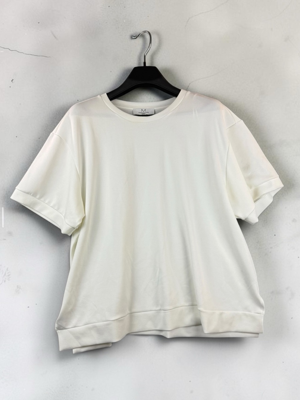 Magaschoni White Short Sleeve Crewneck Tee